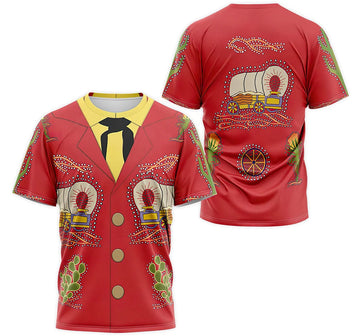 FUNSTUFFPRINT Personalized T-Shirt, Hoodie - Traditional Veston Costume 3D T-shirt
