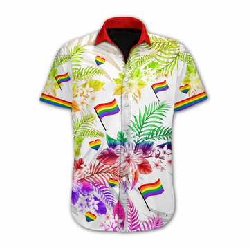 Lgbt Pride Love Is Love Vivid Design Hawaiian Shirt