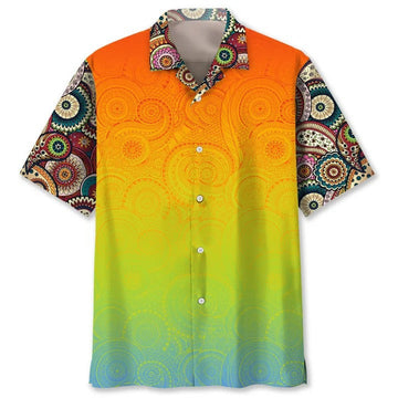 Hippie Bohemian Hawaii Shirt, 3D All Over Print Hawaiian Hippie Shirt, Hippie Gifts For Him, Her, Hawaiian Hippie