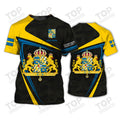 Custom Sweden 3D All Over Print T-Shirt