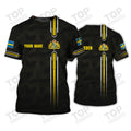 Custom Sweden Personalized Name 3D T-Shirt