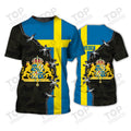 Custom Sweden v08 Personalized Name 3D T-Shirt