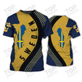 Custom Sweden v10 Personalized Name 3D T-Shirt