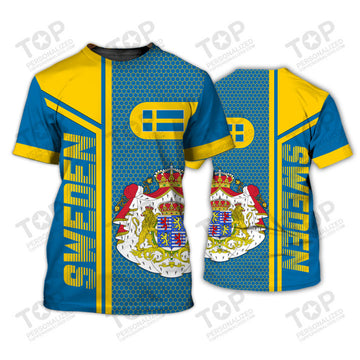Sweden v14 Sweden 3D All Over Print T-Shirt