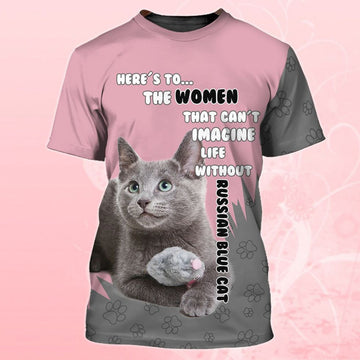 Russian Blue Cat T-Shirt