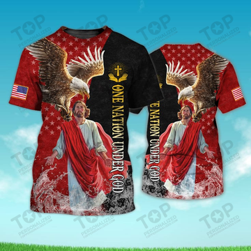 Eagle One Nation Under God 3D T-Shirt