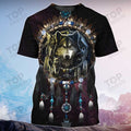 Native Wolf - 3d Full Print T-Shirt