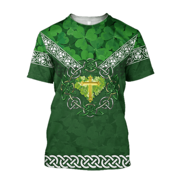 FUNSTUFFPRINT Premium Christian Jesus Easter St Patrick's Day 3D All Over Printed Unisex Shirts Hoodie 3D T-shirt