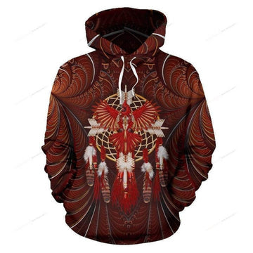 FUNSTUFFPRINT DREAMCATCHER EAGLE NATIVE All 3D Hoodie and Zip Hoodie
