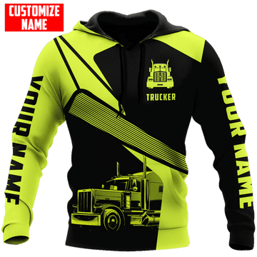 FUNSTUFFPRINT Custom Trucker 3D Hoodie and Zip Hoodie