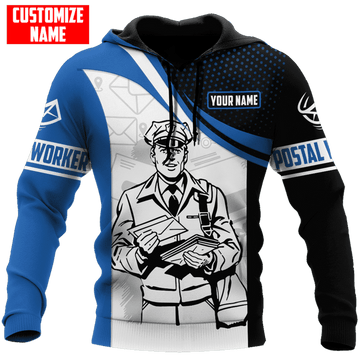 FUNSTUFFPRINT Personalized Postal Worker 3D Hoodie and Zip Hoodie