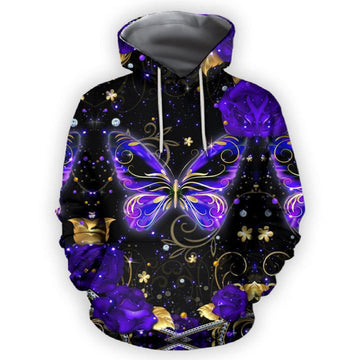 FUNSTUFFPRINT- Butterfly 3D Hoodie and Zip Hoodie