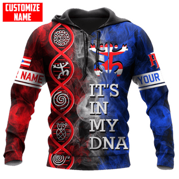 FUNSTUFFPRINT Personalized Puerto Rico It's In My 3D Hoodie and Zip Hoodie