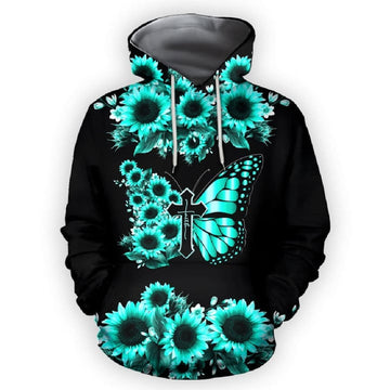 FUNSTUFFPRINT Butterfly 3D Hoodie and Zip Hoodie