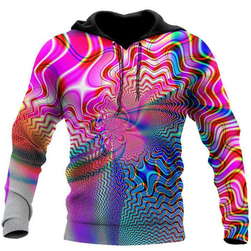 FUNSTUFFPRINT Acid Trip Hippie Hoodie For Men And Women 3D Hoodie and Zip Hoodie