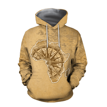 FUNSTUFFPRINT African Map - African Is Our Home Unisex Deluxe 3D Hoodie and Zip Hoodie