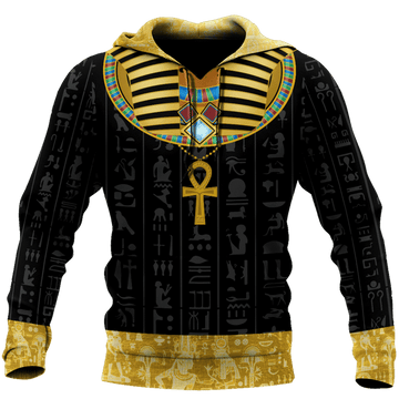 FUNSTUFFPRINT - African Pharaoh 3D Hoodie and Zip Hoodie