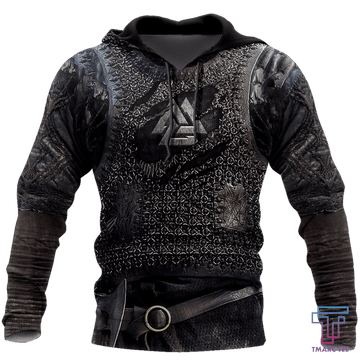 FUNSTUFFPRINT - Vikings Armor 3D Hoodie and Zip Hoodie
