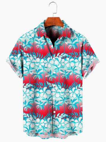 Gradient Hawaiian Shirt, Aloha Shirt For Summer Vibes, Cool Hawaiian Shirt, Beach Shirt, Hawaiian 3d Funny Shirt
