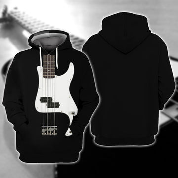 FUNSTUFFPRINT Bass Guitar 3D Full Print 196 3D Hoodie and Zip Hoodie