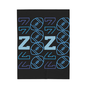 FUNSTUFFPRINT Football Napz Velveteen Plush Blanket
