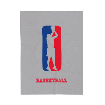 FUNSTUFFPRINT Basketball Sports Velveteen Plush Blanket