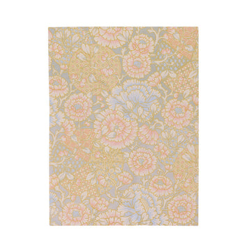 FUNSTUFFPRINT Vintage Floral Velveteen Plush Blanket