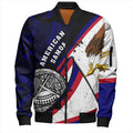 FUNSTUFFPRINT American Samoa Bomber Jacket Polynesia Flag Shoul Style 3D Bomber Jacket