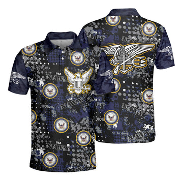 Navy Veteran Eagle All Gave Some 3D AOP Polo Shirt Parade Independence day
