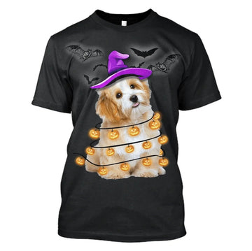 3D Poodle Halloween Hoodies, Dog Halloween Shirt