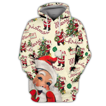FUNSTUFFPRINT Santa Gift Unisex Merry Christmas Hoodie 3D Hoodie and Zip Hoodie