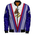 FUNSTUFFPRINT American Samoa Bomber Jacket Polynesian Tribal Flag 3D Bomber Jacket