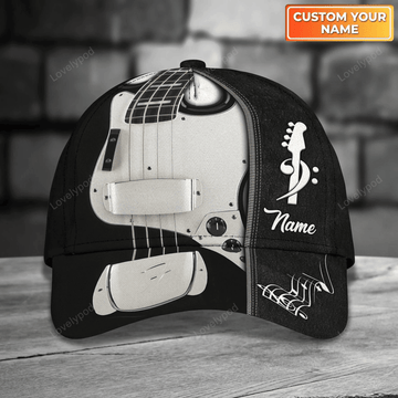 FUNSTUFFPRIT Electric Guitar Baseball Cap To My Boyfriend, Guitar 3D All Over Print Cap Hat From Guitarist Friend