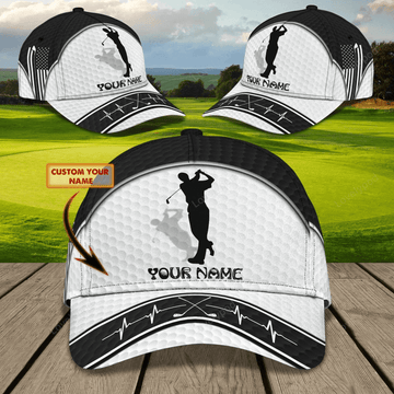 FUNSTUFFPRIT Personalized 3D Full Printing Cap Hat For Golf Men, American Golf Cap, Golf Hat Summer