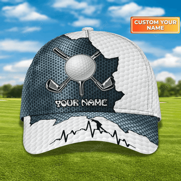 FUNSTUFFPRIT Personalized 3D Full Print Mens Golf Cap, Birthday Present To Golfer Friend, Gofler Boyfriend Gifts