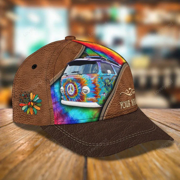 FUNSTUFFPRINT Hippie Car Personalized Hippie Cap 3D Classic Cap for Hippie Lovers for Girls