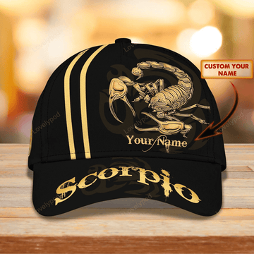 FUNSTUFFPRINT Customized Scorpio Baseball Cap Hat, 3D Full Printed Scorpio Hat, Scorpio Cap