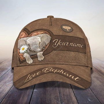 FUNSTUFFPRINT Customized Vintage Elephant Cap for Man who love Elephant Hat for Husband