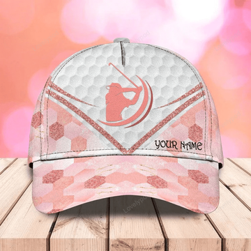 FUNSTUFFPRINT Personalized Swing Swear Repeat Golf Cap for Women, 3D Classic Cap All Over Print for Golf Women Player