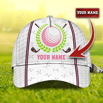 FUNSTUFFPRINT Personalized Swing Swear Repeat Golf Cap for Women, 3D Classic Cap All Over Print for Golf Women Player