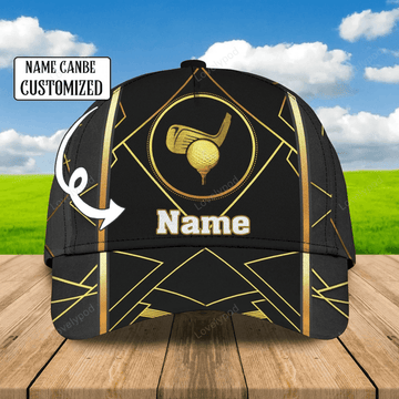 FUNSTUFFPRIT Personalized 3D Full Print Mens Golf Cap, Birthday Present To Golfer Friend, Gofler Boyfriend Gifts