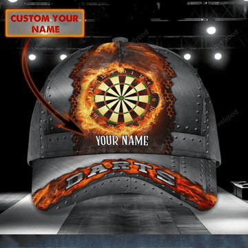 FUNSTUFFPRIT Personalized 3D All Over Print Baseball Cap For Dart Lovers, Darting Classic Cap Hat, Dart Cap