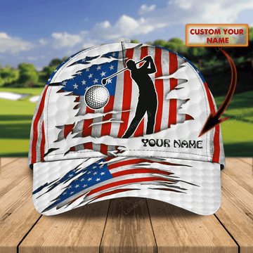 FUNSTUFFPRIT Customized 3D All Over Print Mens Golf Cap For Mens, Birthday Gift For Golf Man, Golfer Friends Best Gifts