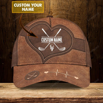 FUNSTUFFPRIT Custom With Name A 3D Cap For Golf Man, Never Underestimate An Old Man Who Loves Golf, Cap Hat For Golf Lover