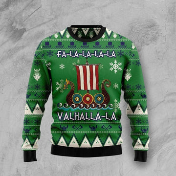 FUNSTUFFPRINT Amazing Viking Ugly Christmas Sweater For Men & Women Adult Ugly Sweater