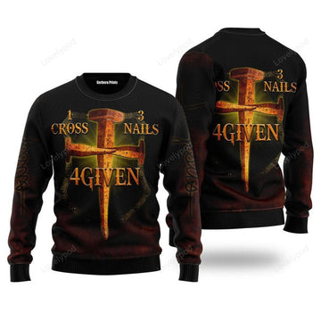 FUNSTUFFPRINT Jesus Ugly Christmas Sweater For Men & Women Ugly Sweater