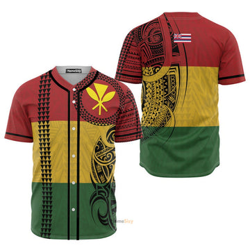 Kanaka Maoli Hawaiian - Baseball Jersey