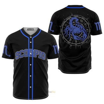 Stunning Scorpio Blue - Baseball Jersey