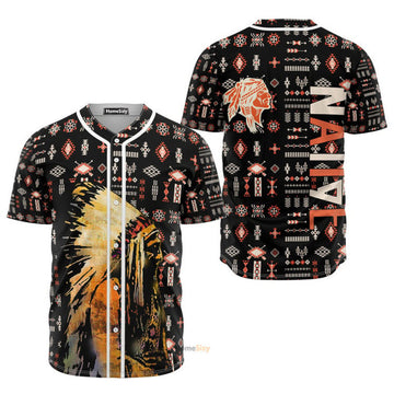 Native American Headdress - Baseball Jersey