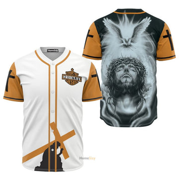 Steps To Jesus The Ride of Your Life - Baseball Jersey